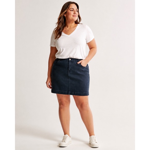 J. Jill Dresses & Skirts - J. Jill Skirt Women 12 Navy Blue 100% Linen 5-Pocket Mini Straight Casual